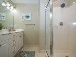 Main Bathroom with Double Vanity and Separate Tub and Shower at 2207 Sea Crest